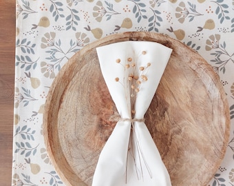 Coated cotton placemats. Made in France.