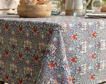 Coated Tablecloth – Vintage Floral Pattern, Victorian Style