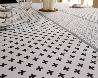 Cotton tablecloth from the Vosges, Square, round or rectangle tablecloth, Small/large width, Custom-made tablecloth