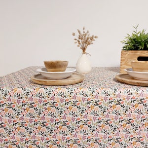 Floral coated tablecloth 140g/m2 image 2