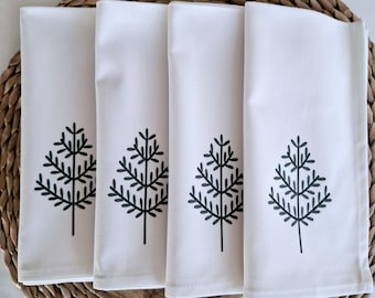 Set of 4 square "Hygge" napkins. Pre-order. Shipping October 10th.