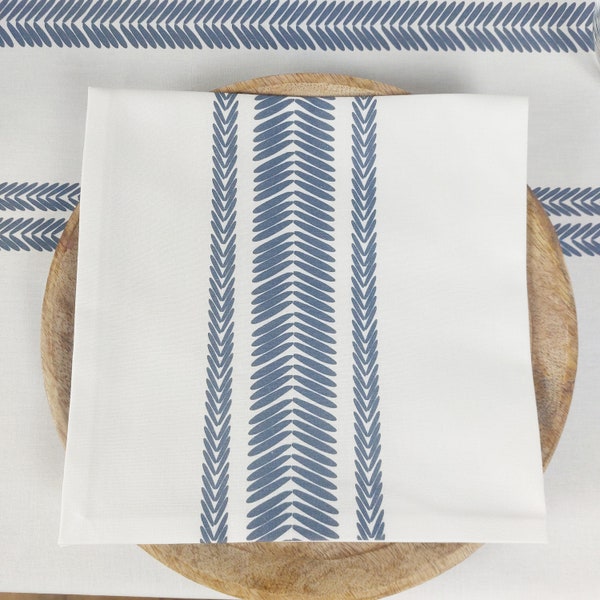 Lot de 4 serviettes de table collection "chevron"