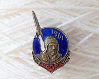 Pin de Yuri Gagarin, pin raro, pin de mochila, pines espaciales, primer astronauta.