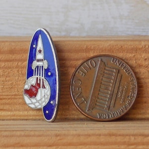 Enamel pin space,Space ship &quot;VOSTOK&quot;,Yuri Gagarin,USSR space