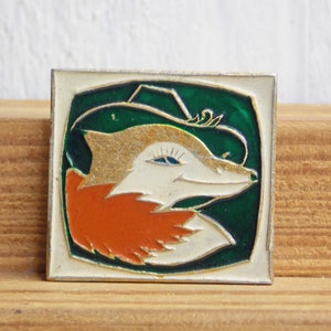 Fox pin, Childrens pin, Fairy karakter, Rugzak pin, Vintage pin