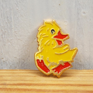 Pin duckling, Cute enamel pin, Childrens duck pin.