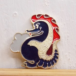 Pin Dragon, Pin dla dzieci, Zabawny pin emaliowany, Rzadki pin, Pin vintage