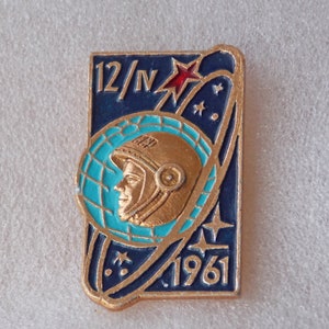 Space pin,Yuri Gagarin,First cosmonaut,Soviet space