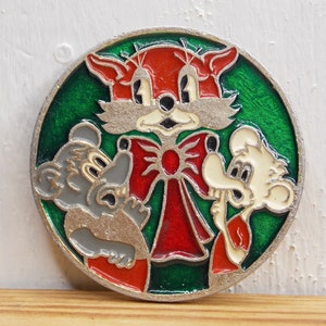 Pin kot, Pin dla dzieci, Kot Leopold, Zabawny pin emaliowany, Pin bajka