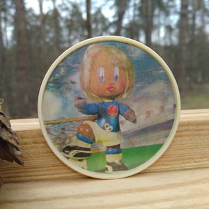 Childrens pin ,Boy soccer player, 3D Badge, Stereo sport pin ,Cartoon Character, Collectible pin