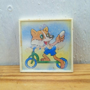 Fox pin, dieren lenticulaire pin, kinderrugzak pin.