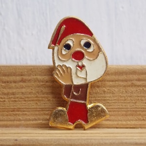 Przypinka krasnoludek, Zabawna przypinka emaliowana, Przypinka krasnal, Przypinka dziecięca, Przypinka plecakowa