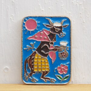 Pin Krowa, Pin dla dzieci, Zabawny pin emaliowany, Pin ze zwierzętami, Pin vintage