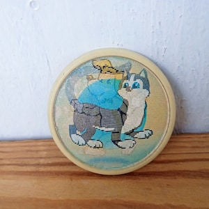 Cat pin, Childrens pin, Dog pin, Lenticular pin, Cartoon characters, Backpack pin