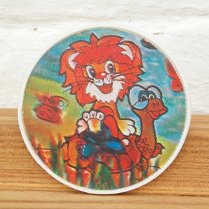 Stereo pin dieren, Grappige 3D pin, Lion cub pin, Turtle pin, Childrens pin, Sprookjesfiguren