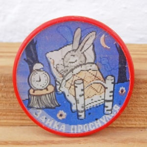 Bunny pin, lenticulaire pin, kinderpin, rugzakpin, dierenpin