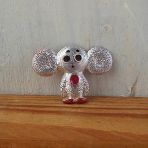 Vintage pin Cheburashka, kinderspeld, cartoonspeld, vintage verzamelspeld