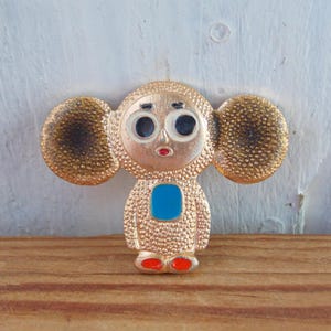 Cheburashka-speld, kinderspeld, verzamelspeld, cartoonspeld, vintage speld