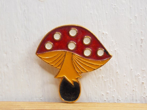 Pin Fly agaric, Rare pin, Mushroom pin, Childrens pin, Collection pin