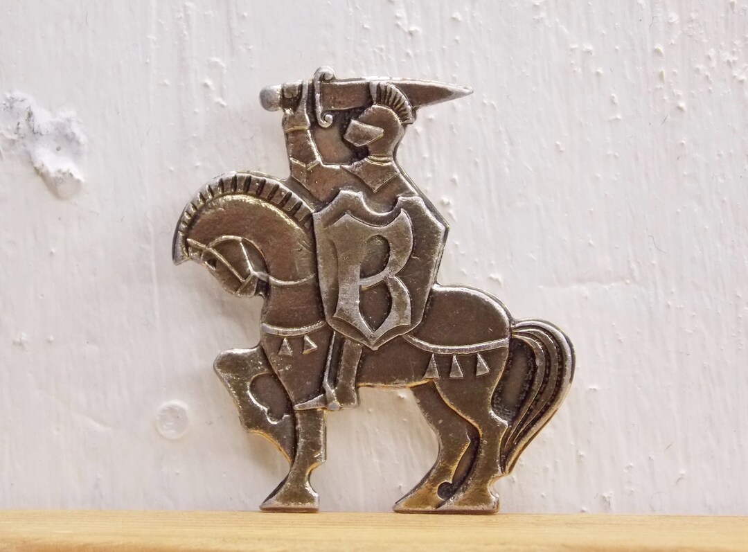 Pin Knight, Childrens Pins Knight, Christmas Gift, Soviet Pin, Vintage ...