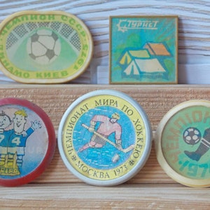 Sports pins, lenticular, Pins Set, Football, Hockey