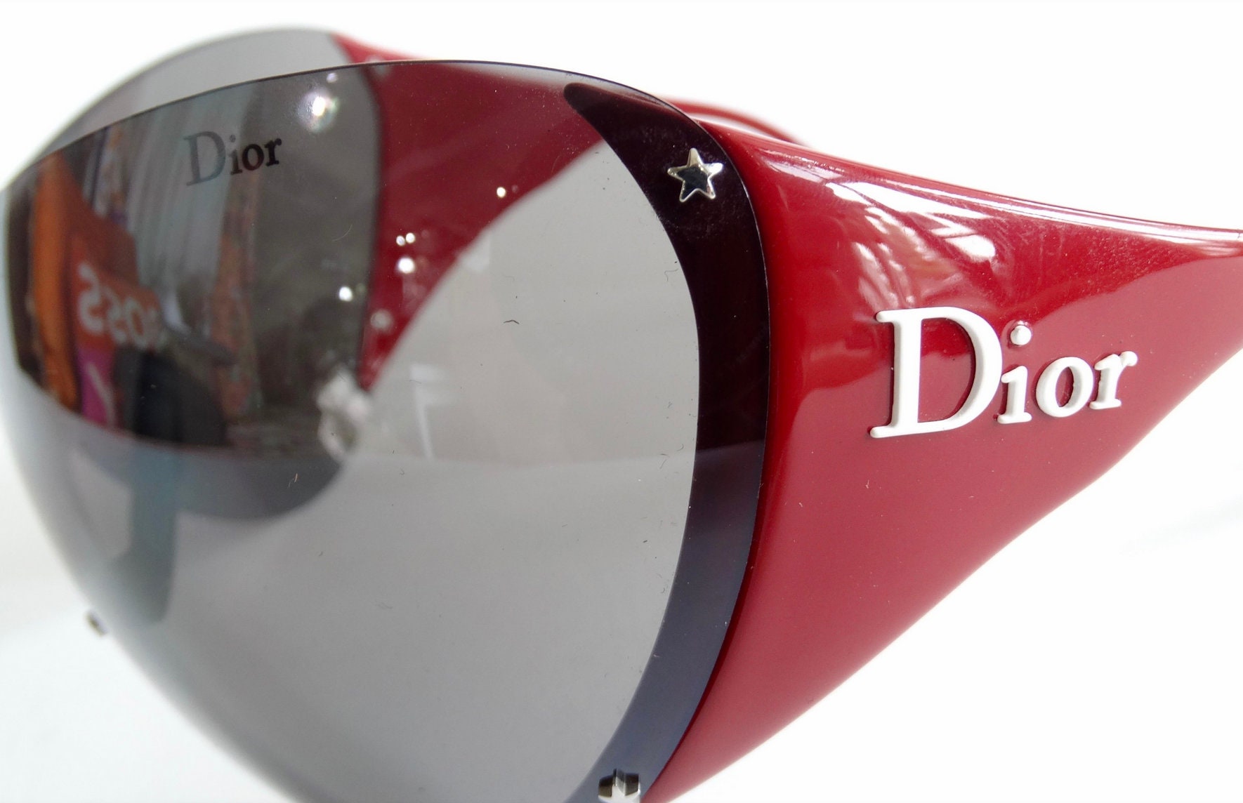 CHRISTIAN DIOR by John Galliano SKI 1 Red Black Sunglasses