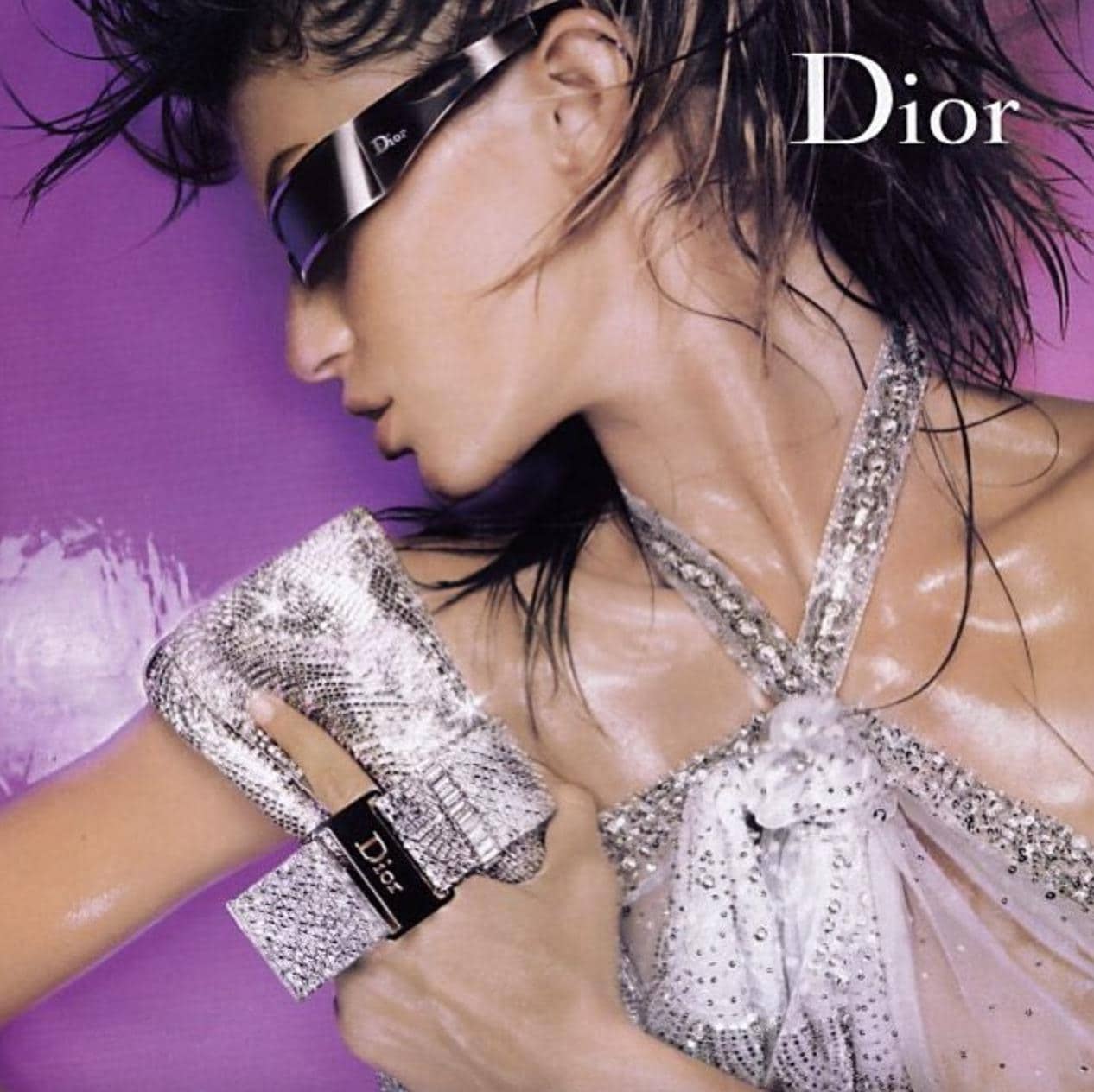 Christian Dior by Galliano PUNK Sunglasses Silver S/S 2003 NEW