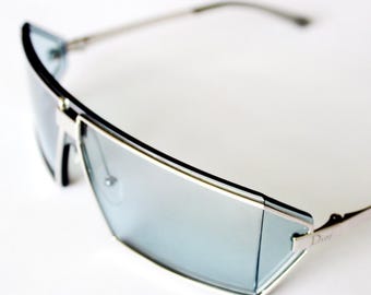 Dior Squared 2000s Sunglasses Rimless Metal With Rhinestones