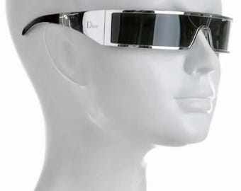 Christian Dior by Galliano PUNK sunglasses silver S/S 2003 NEW from old stock!