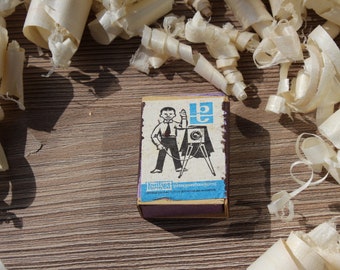 The Perfect decorative vintage Soviet propaganda matches box. Wedding matches. Smoking accessories.