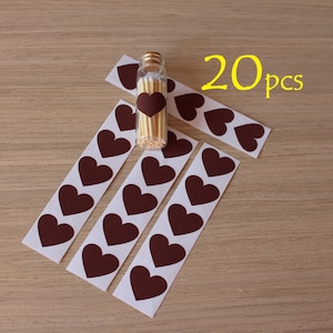 Match striker candle jar crafts brown paper. Self-adhesive brown color heart. 1" striker for handicrafts match holder