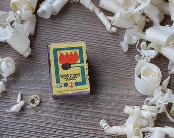 The Perfect decorative vintage Soviet propaganda matches box. Wedding matches. Smoking accessories.