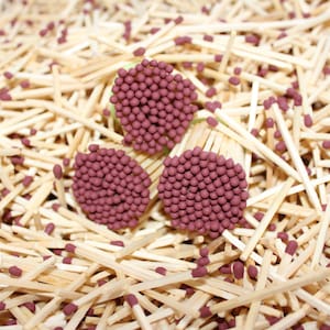 Candle Matches - 100 Brown Tips Matches 4.7 cm (1.85&quot;) for Wedding, Party Favors, and Home Decor
