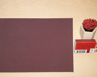 Papier marron - Feuilles A5 auto-adhésives (21 x 14 cm / 8,3 x 5,5 po.) pour bocaux d'allumettes, porte-allumettes, travaux manuels et kits de survie