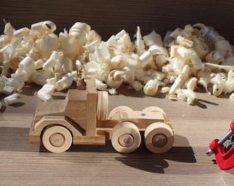 Handmade wooden big toy car.Best gifts for boys birthday.Natural wood toy fun for boys.