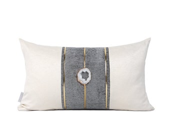 WHITE GEM Cushion 30x50cm