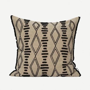 Tribal Diamond Embroidered Cushion