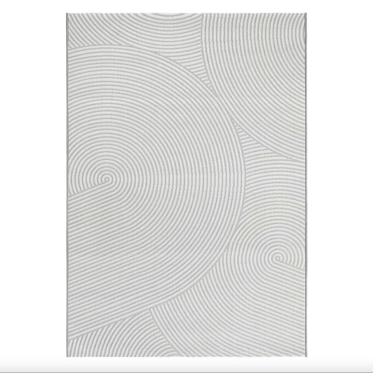Grey Swirl Rug for Living Room Neutral Geometric Rug 200x290cm - Etsy