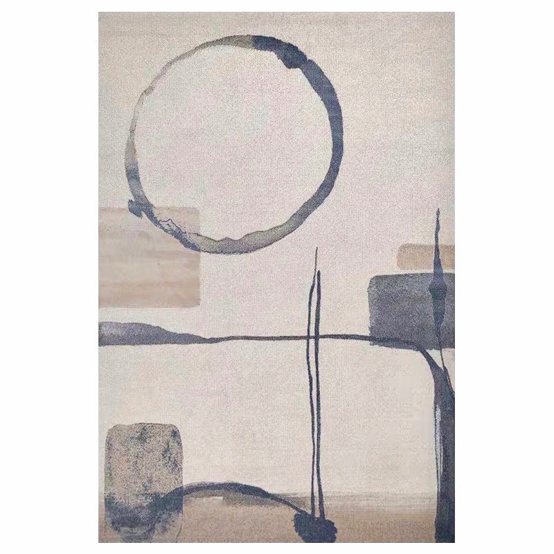 Blue Abstract Rug for Living Room Large Carpet Beige Modern - Etsy