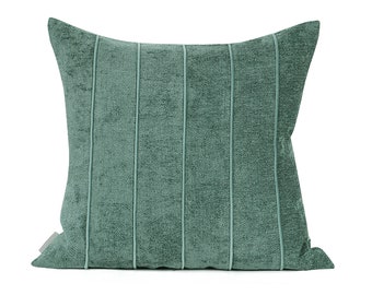 Stripe Green Cushion Geometric Pillow Case 50x50cm