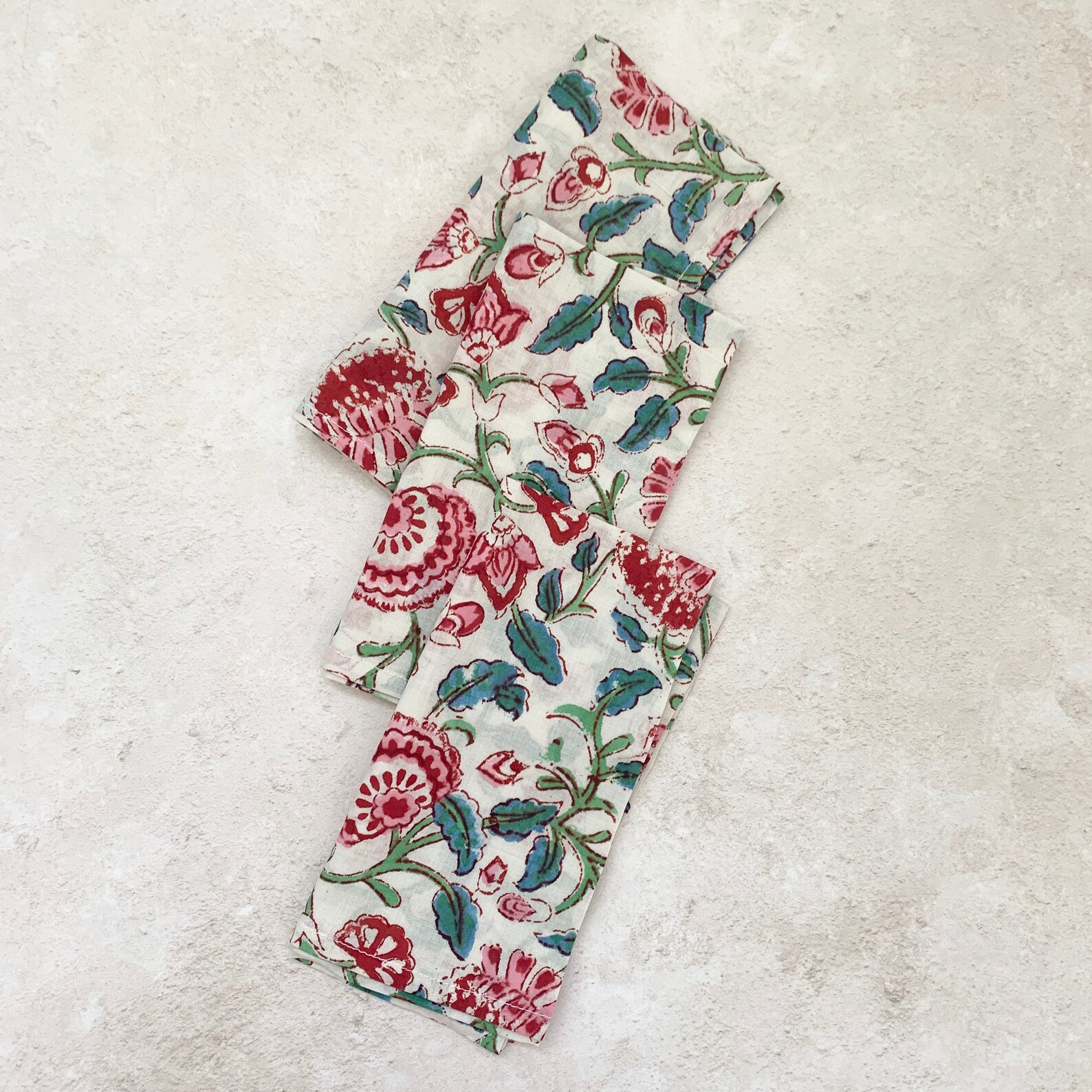 Block Print Napkin Cotton Napkins Boho Table Setting Etsy