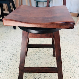 Amish Handcrafted Bar Stool Swivel Seat-FREE SHIPPING