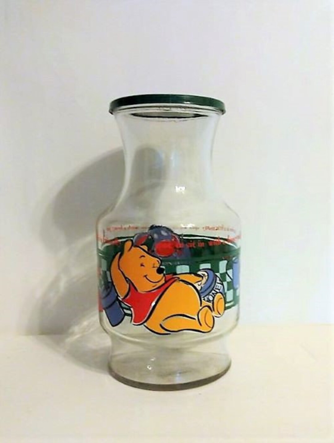Vintage Winnie the Pooh Anchor Hocking Juice Carafe/collectible - Etsy