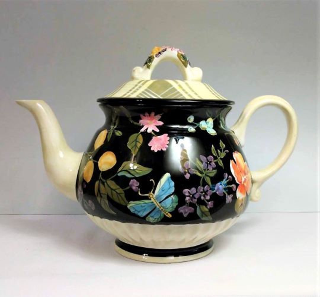 Vintage Tracy Porter Jardiniere Collection Hand Painted Ceramic