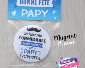 Magnet 56mm Papy bricoleur aimant frigo id/ée cadeau anniversaire no/ël f/ête des grand-p/ères