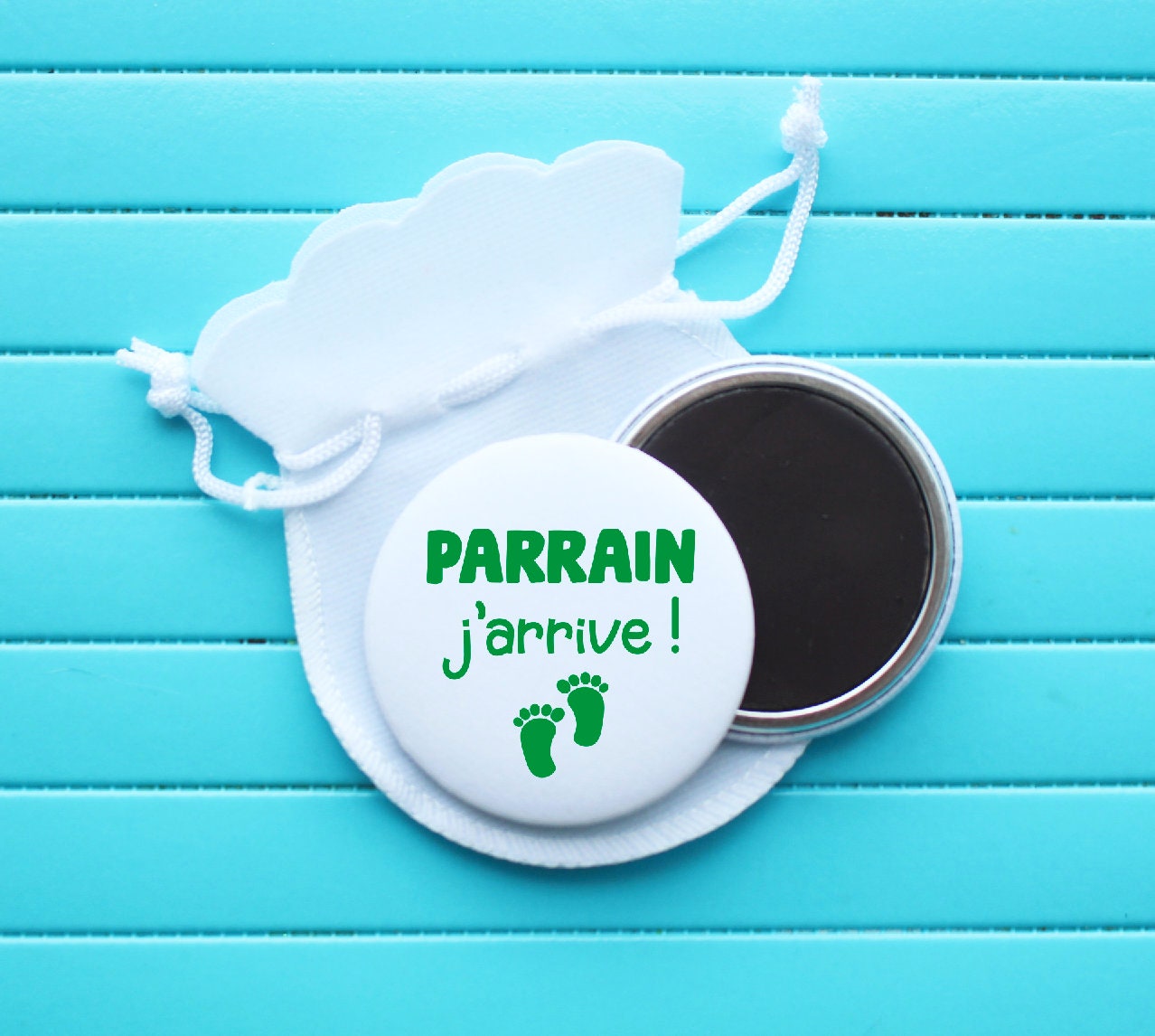 Magnet Parrain - Annonce Veux-Tu Être Mon ? 50 mm