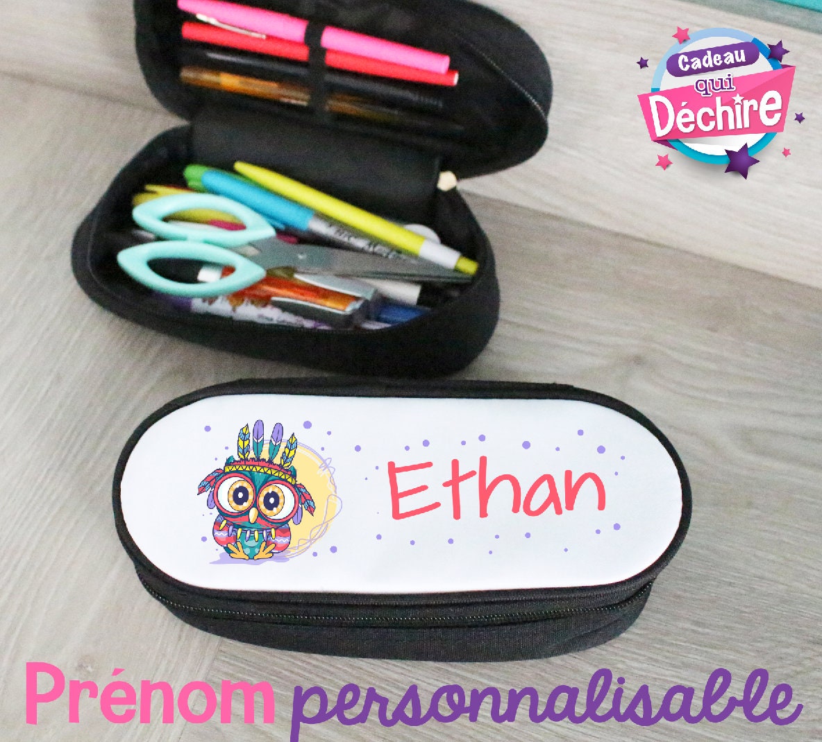Trousse à Crayons Personnalisable -15 % avec Le Code Trousse sur Site Www.cadeauquidechire.fr