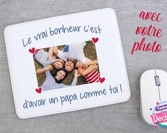 Mouse pad for Dad with your photo - Dad gift - Father's Day gift idea - Birthday gift dad