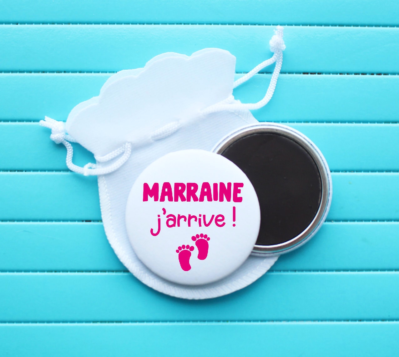 Magnet Marraine - Annonce Veux-Tu Être Ma ? 50 mm
