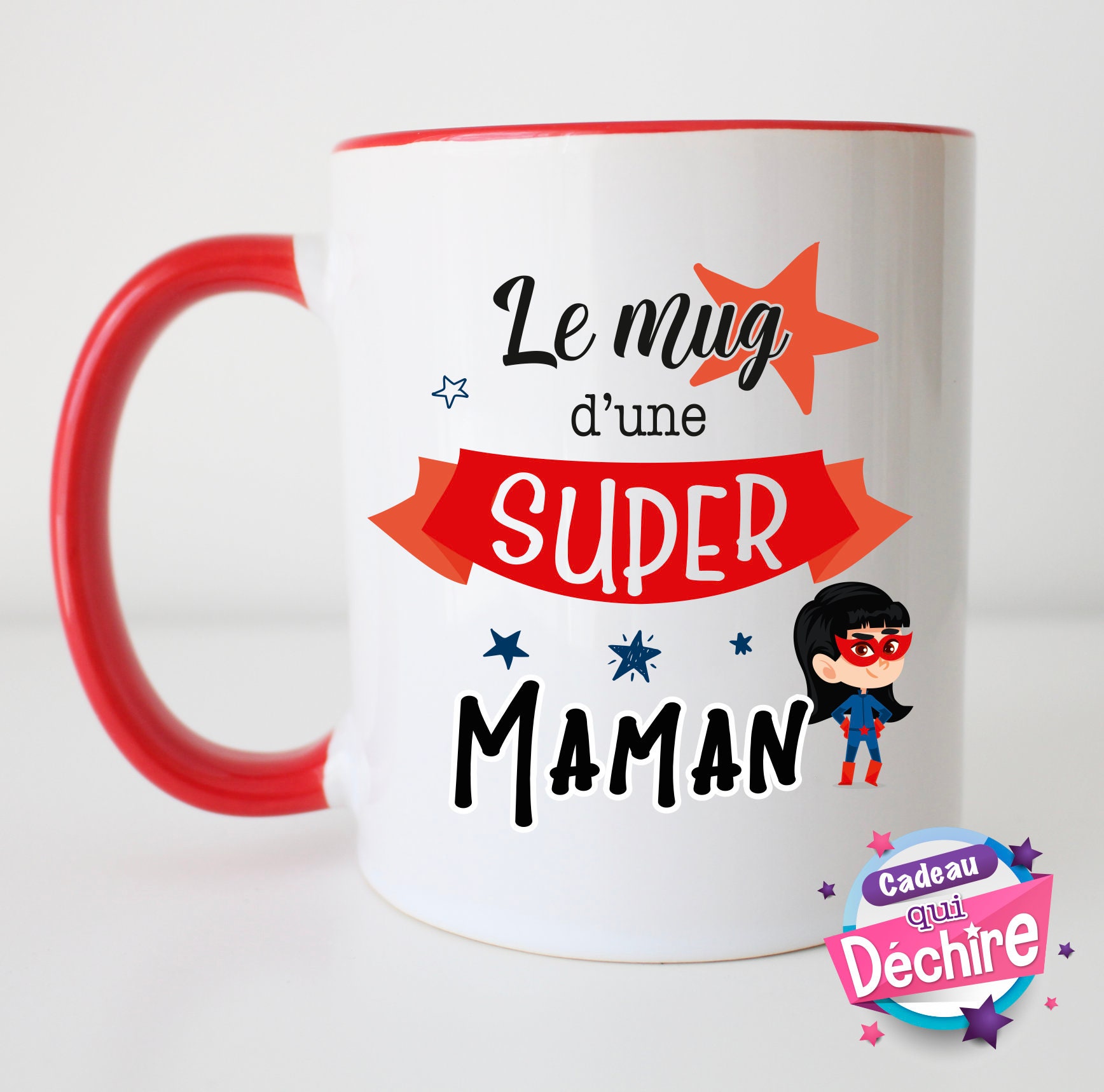 Mug Maman, Idée de Cadeau, Cadeau Anniversaire, Fête Des Mères. Poignée à Droite ou Gauche L'image
